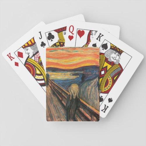 Edvard Munchs The Scream Poker Cards