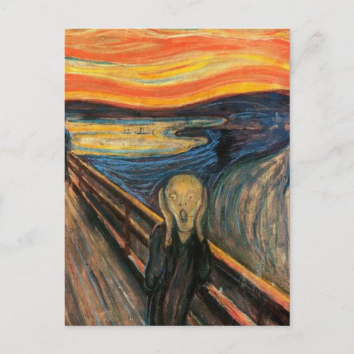 Edvard Munchs The Scream Postcard