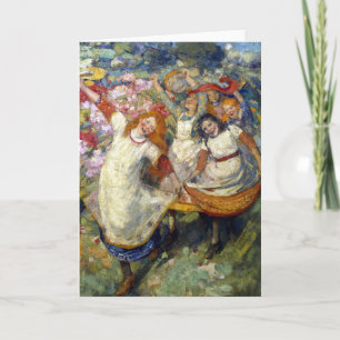 Edward Atkinson Hornel - The Dance of Spring Card