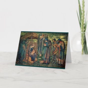 Edward Burne-jones: Star Of Bethlehem Holiday Card by vintagechest at Zazzle