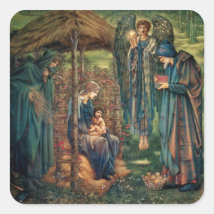 Edward Burne-Jones: Star of Bethlehem Square Sticker