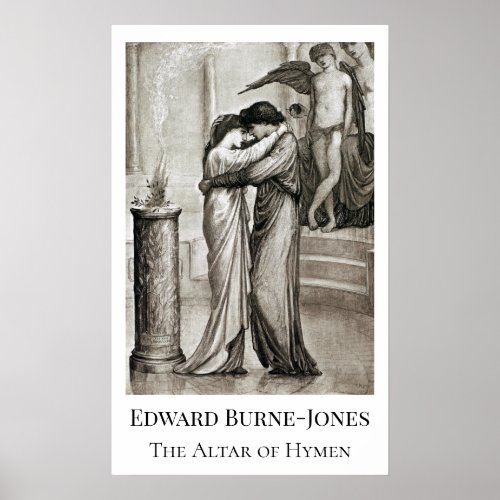 Edward Burne_Jones The Altar of Hymen Poster