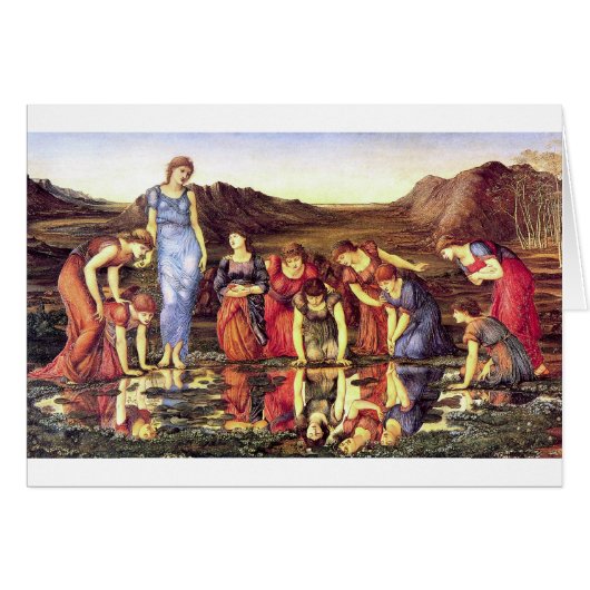 Edward Burne-Jones The Mirror of Venus Cards (Front Horizontal)