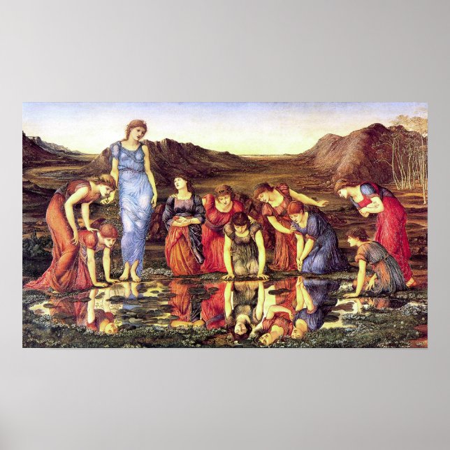 Edward Burne-Jones The Mirror of Venus Poster (Front)