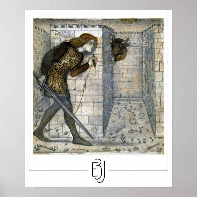 Edward Burne-Jones Zedign Art Poster #134 (Front)