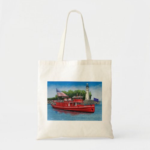 Edward Cotter Fireboat of Buffalo Tote Bag