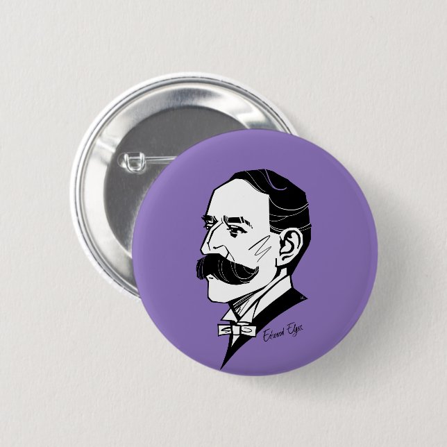 Edward Elgar Button (Front & Back)