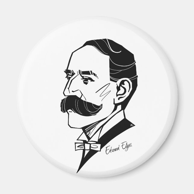Edward Elgar Magnet (Front)