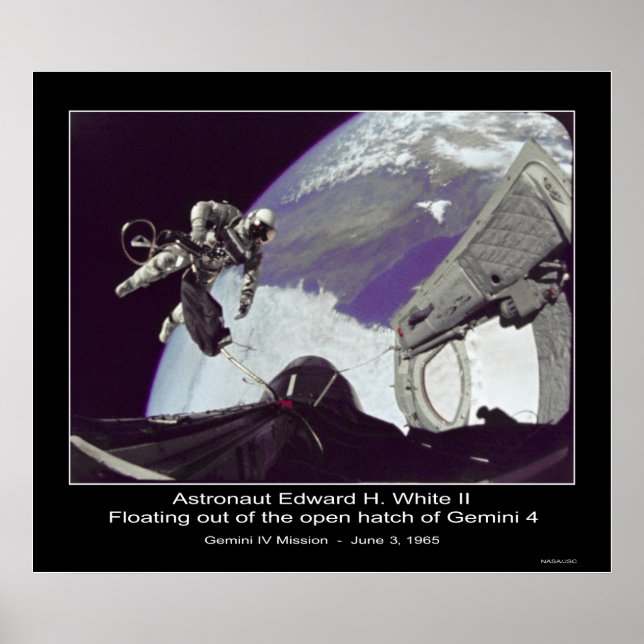 Edward H. White II - Floating out of Gemini 4 Poster (Front)