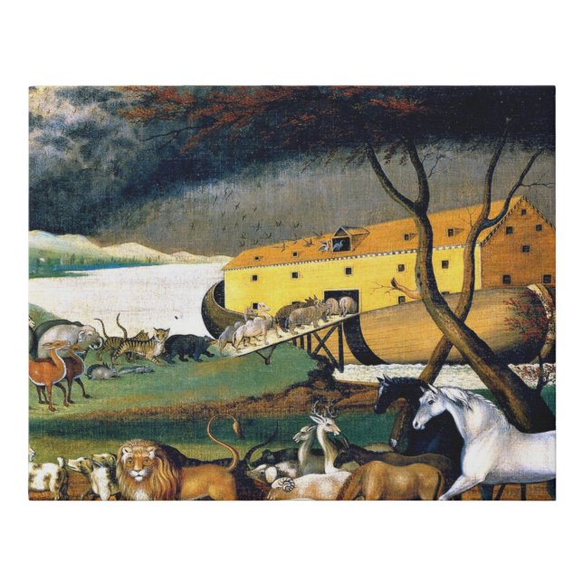 Edward Hicks - Noah's Ark Canvas Print  (Front)
