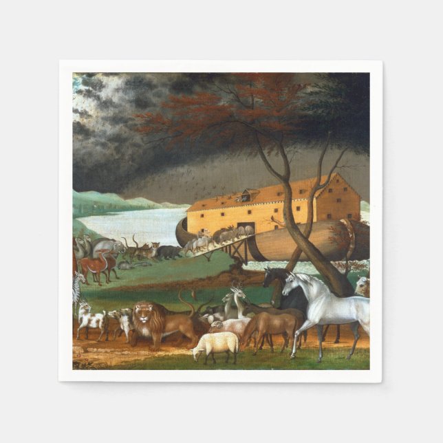 Edward Hicks Noah's Ark Napkins (Front)