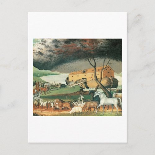 Edward Hicks Noahs Ark Postcard