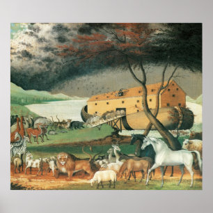 Edward Hicks Noah's Ark Poster