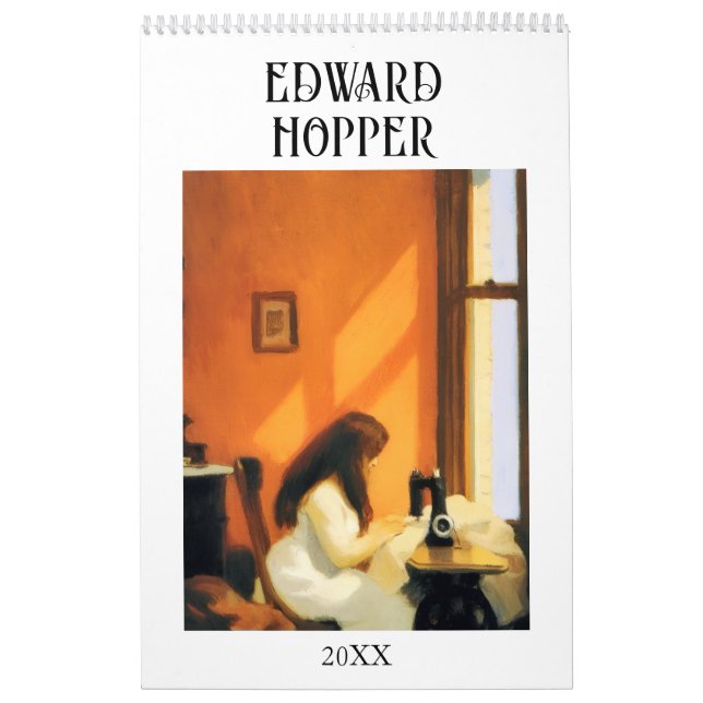 Edward Hopper Artistic Aesthetic Wall Calendar (Cover)