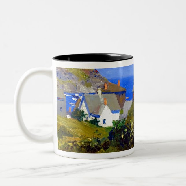 Edward Hopper Monhegan Houses Two-Tone Coffee Mug (Left)