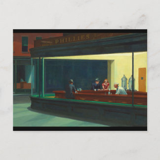 Edward Hopper - Nighthawks Postcard