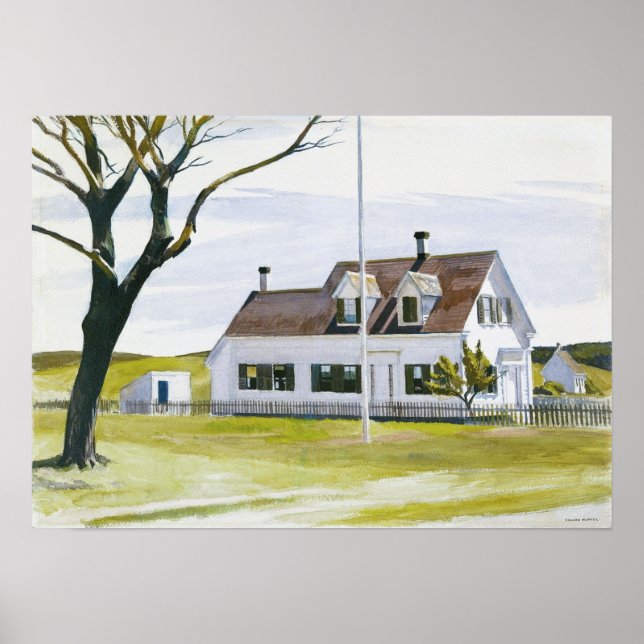 Edward Hopper Wall Art Design Poster (Front)