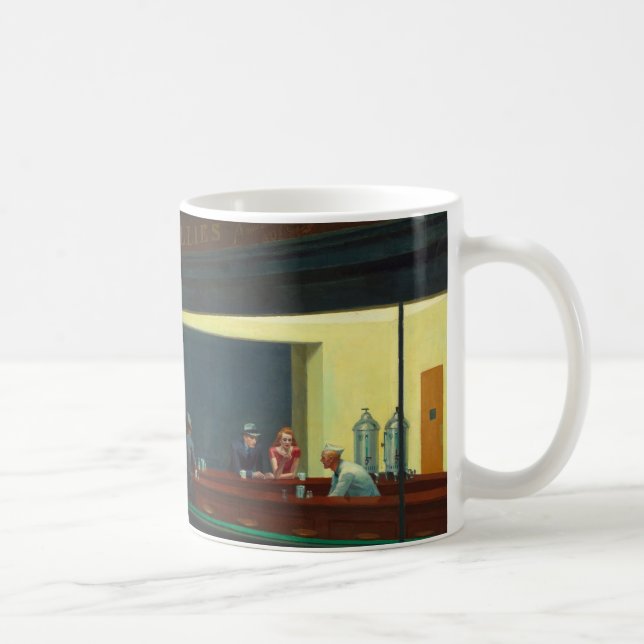 Edward Hopper's "Nighthawks" Coffee Mug (Right)