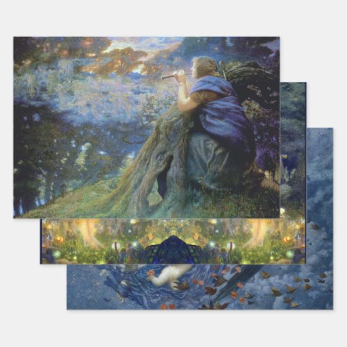 EDWARD HUGHES FAMOUS WATERCOLORS WRAPPING PAPER SHEETS