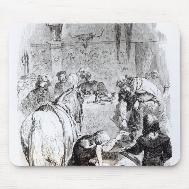 Edward II  and the Minstrel Mouse Pad (Front)