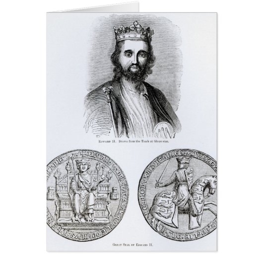Edward II  drawn from the Tomb Cards (Front)