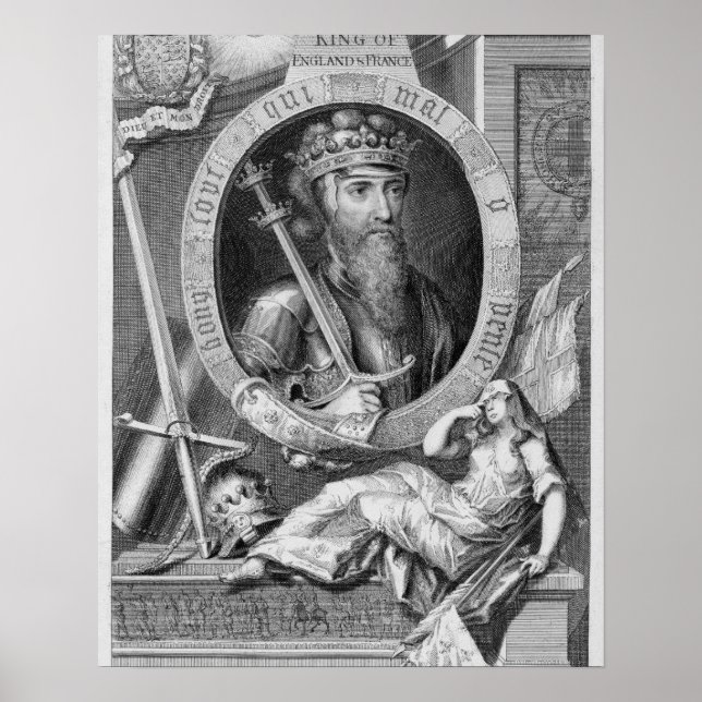 Edward III (1312-77) King of England from 1327, af Poster (Front)