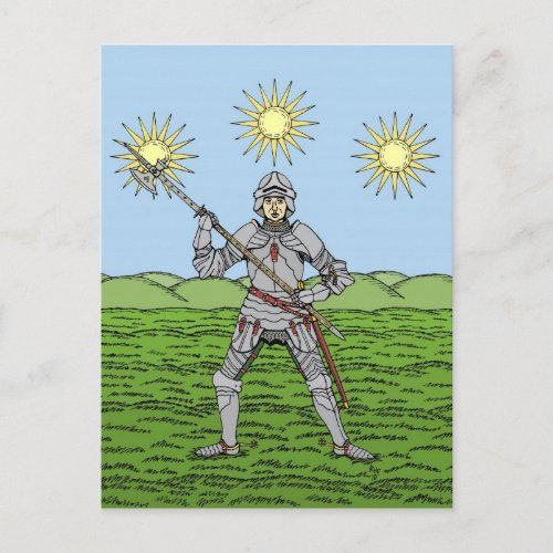 Edward IV in Plate Armor Postcard