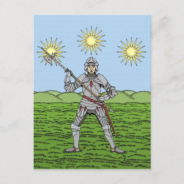 Edward IV in Plate Armor Postcard (Front)