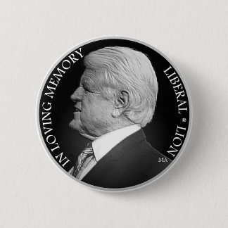 Edward Kennedy B&W Circular Button