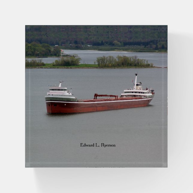 Edward L. Ryerson paperweight (Front)