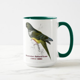 Edward Lear Bird Patagonian Parakeet-Macaw Mug