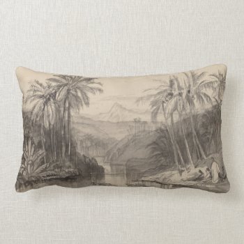 Edward Lear Tropical Palm Trees Pillow by artgallerie at Zazzle