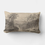 Edward Lear Tropical Palm Trees Pillow at Zazzle