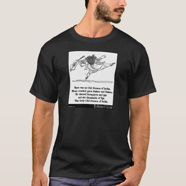 Edward Lear's Old Person of Ischia Limerick T-Shirt (Front)