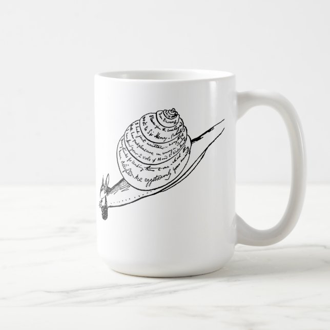 Edward Lear's Snail Mail Coffee Mug (Right)