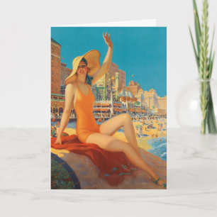 Edward Mason Eggleston Atlantic City Beach Card