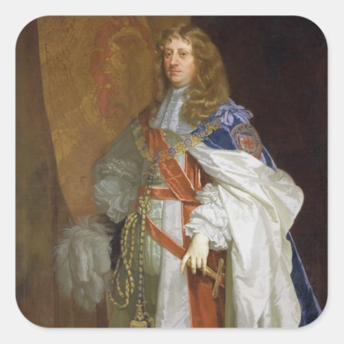 Edward Montagu 1st Earl of Sandwich c1660_65 o Square Sticker