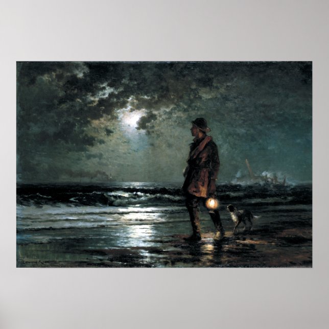 Edward Moran Life Saving Patrol Poster (Front)