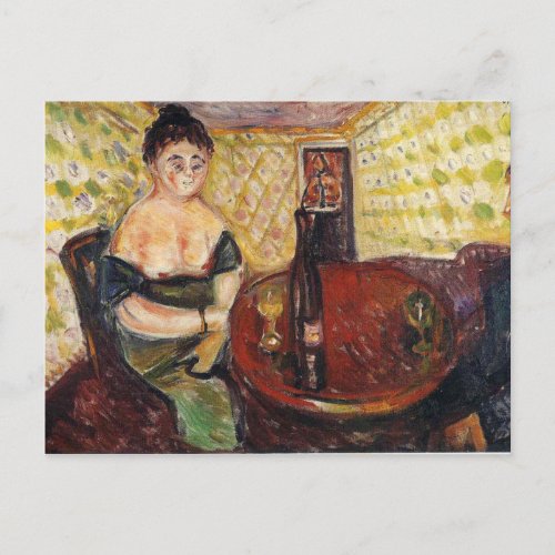 Edward Munch Art Painting Postcard