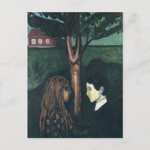 Edward Munch Art Painting Postcard