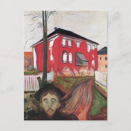 Edward Munch Art Painting Postcard