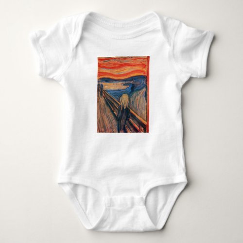 Edward Munch The Scream Baby Bodysuit