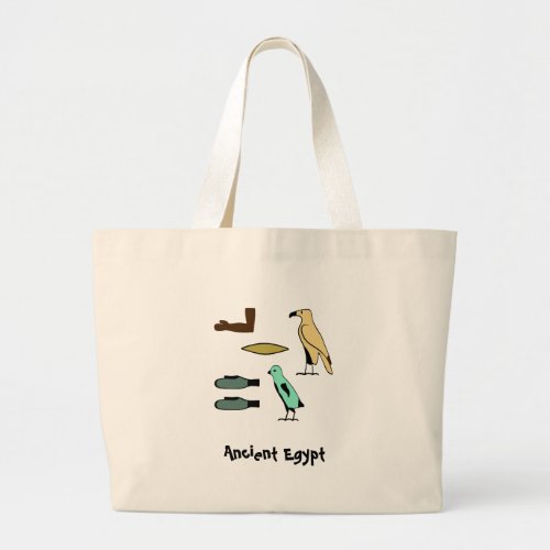 Edward Name in Hieroglyphs symbols of ancient Egyp Large Tote Bag