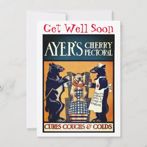 Edward Penfield design Get Well Card