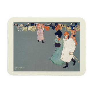 Edward Penfield, Man and Woman, Fine Art Magnet