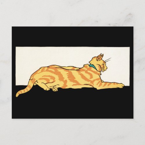 Edward Penfield _ Vintage Cat Art  Postcard