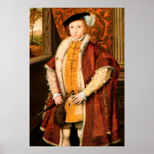 Edward Prince of Wales Edward VI of England Poster