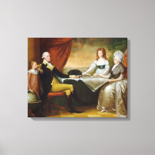 Edward Savage The Washington Family Canvas Print (Front)