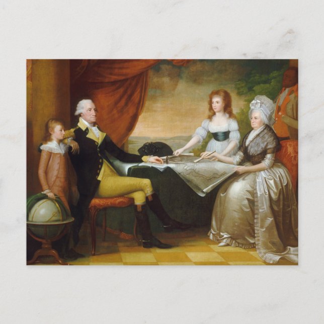 Edward Savage The Washington Family Postcard (Front)