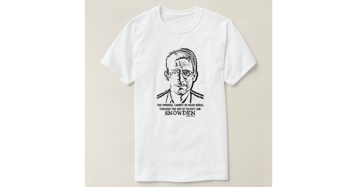 Edward Snowden Spying Whistleblower Quote T-Shirt Zazzle